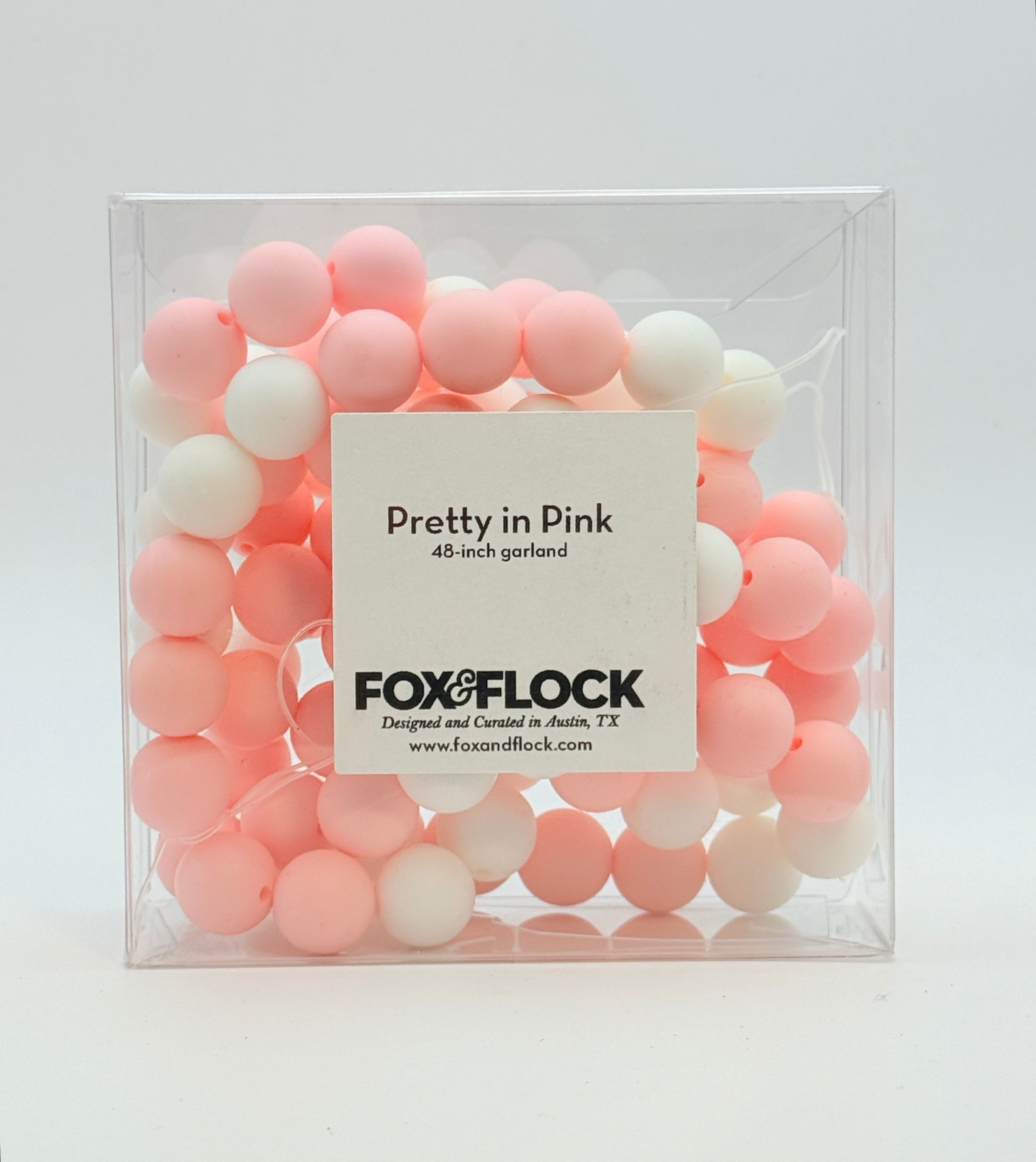 Pink and White Beaded Garland