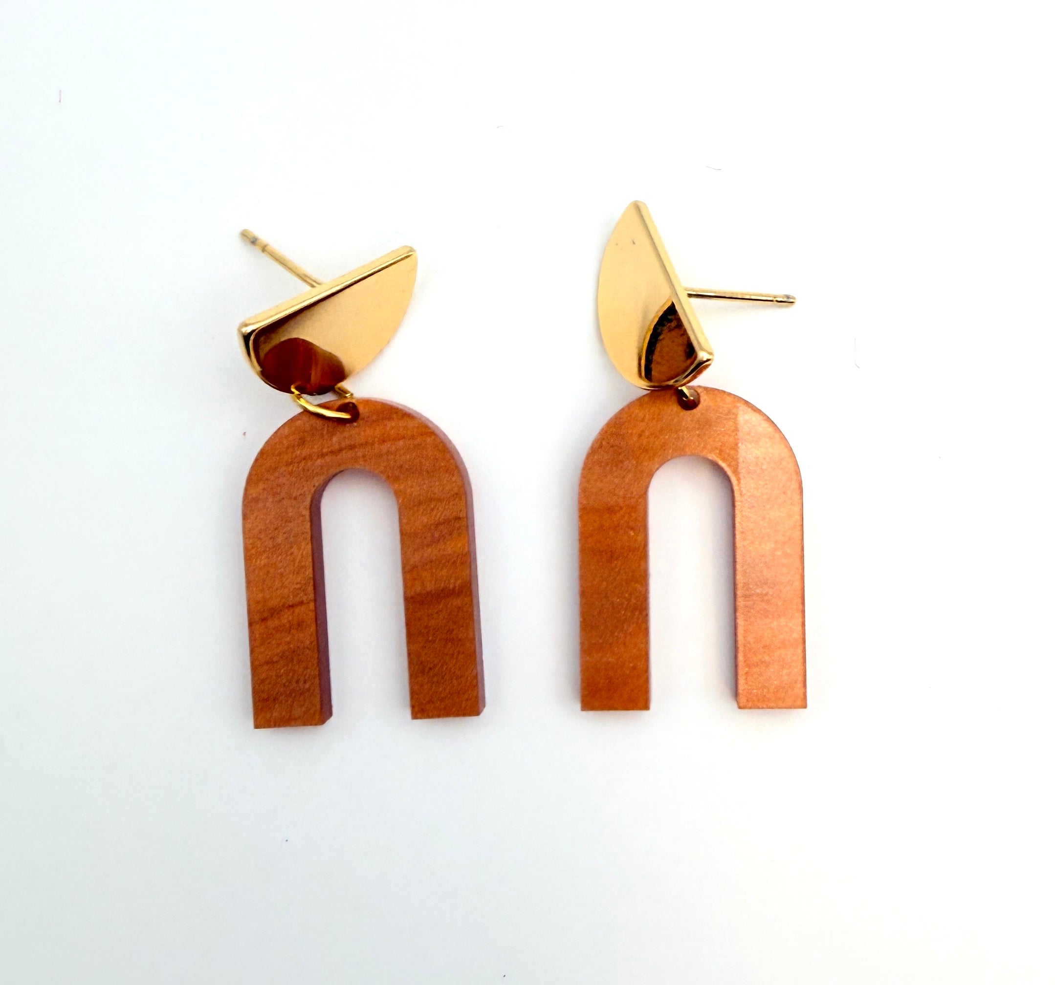 Rust Geometric Earring Collection