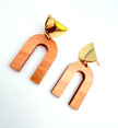 Rust Geometric Earring Collection