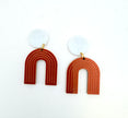 Rust Geometric Earring Collection
