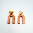 Rust Geometric Earring Collection