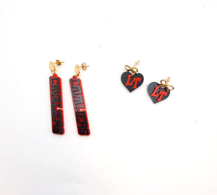 Lake Travis Cavalier Spirit Earrings
