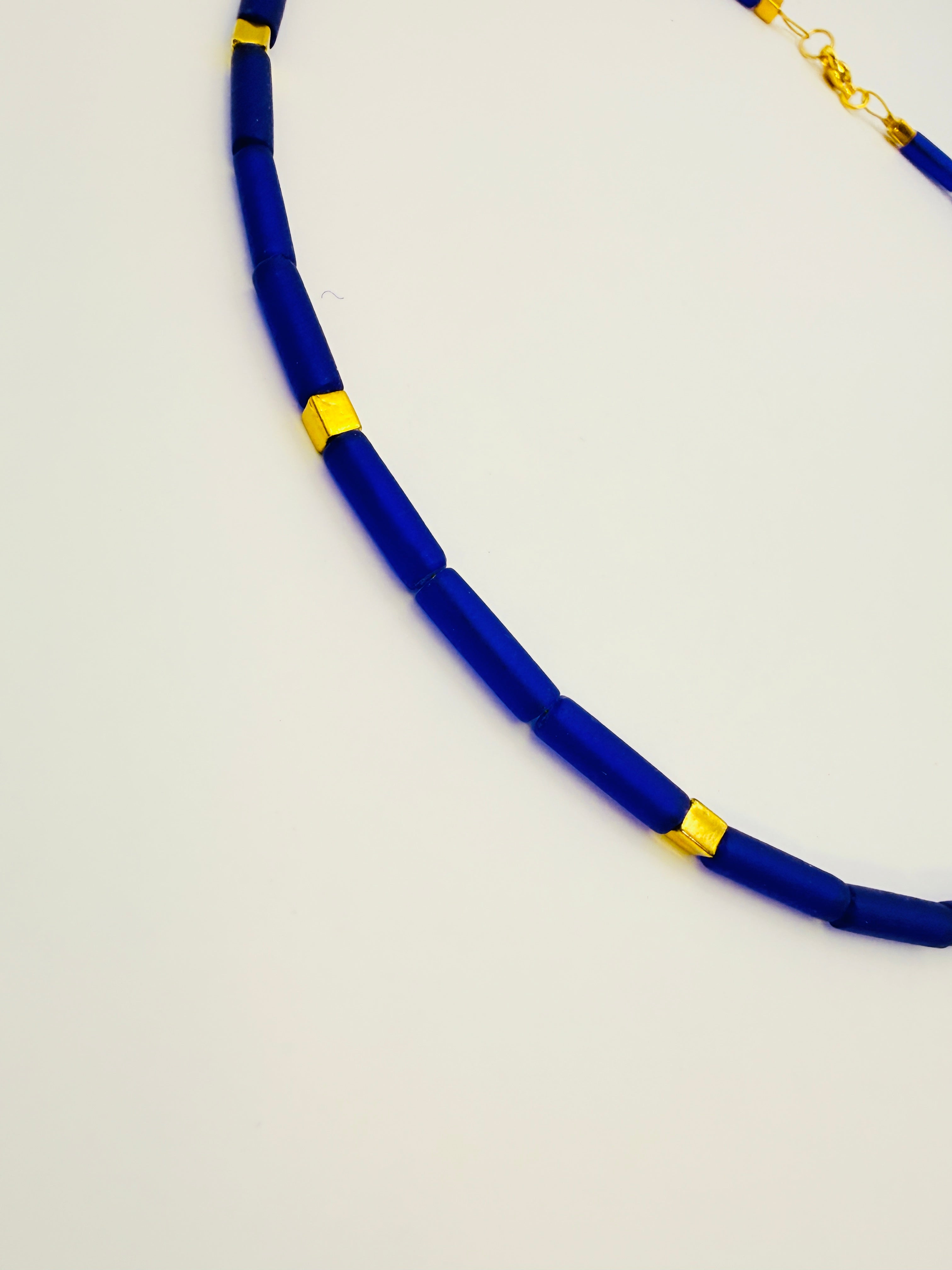 The Blue and Gold Necklace