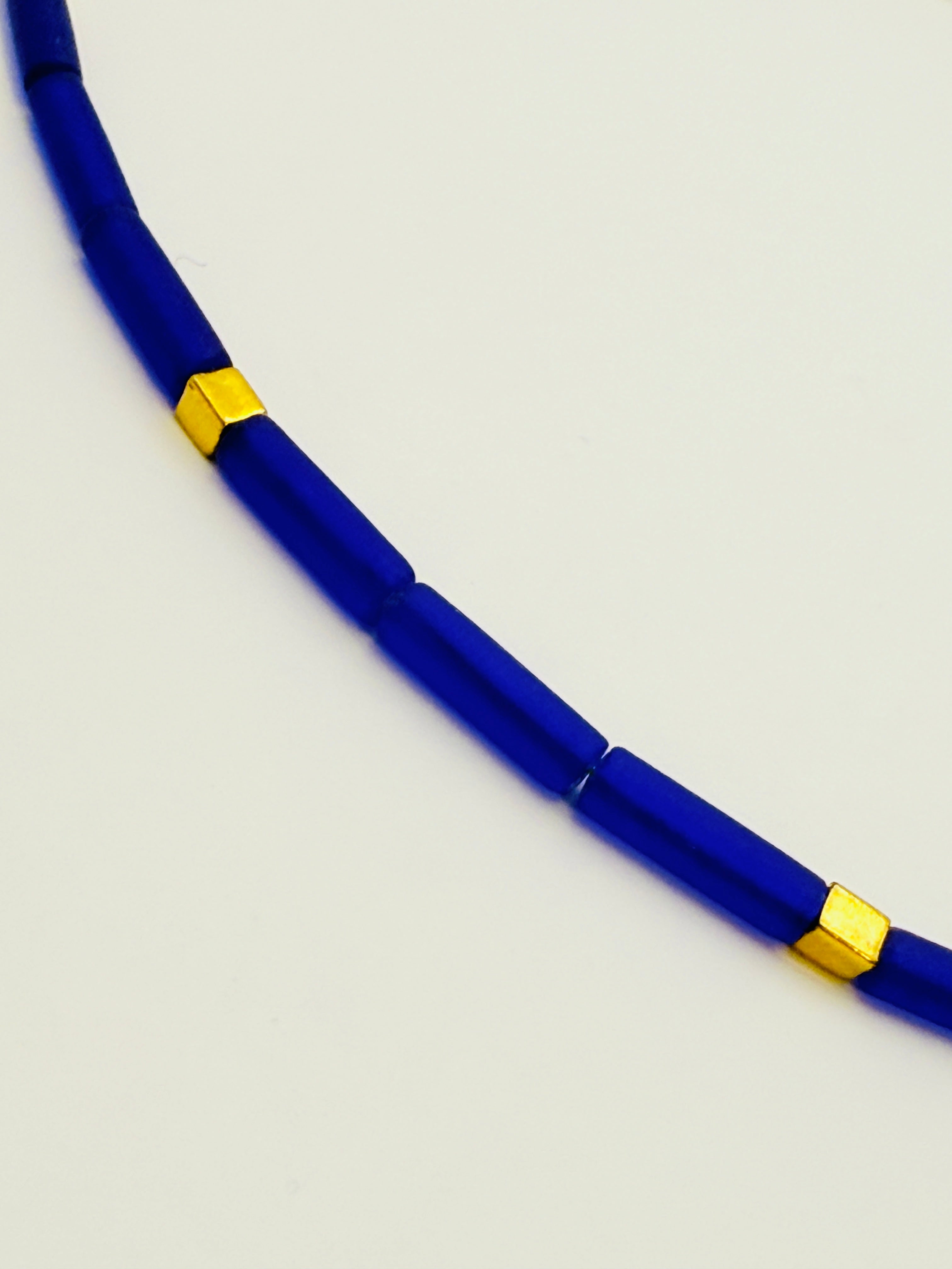 The Blue and Gold Necklace