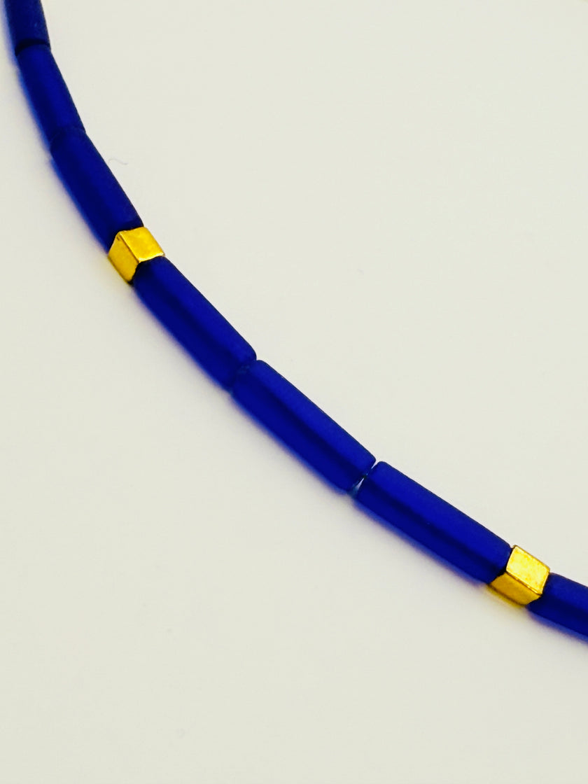 The Blue and Gold Necklace