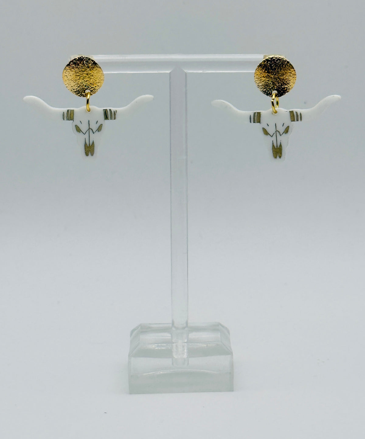 Longhorn Gold Stud Earrings