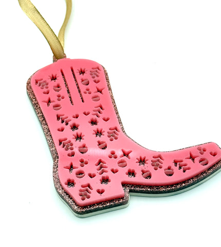Cowboy Boot Playlist Ornament