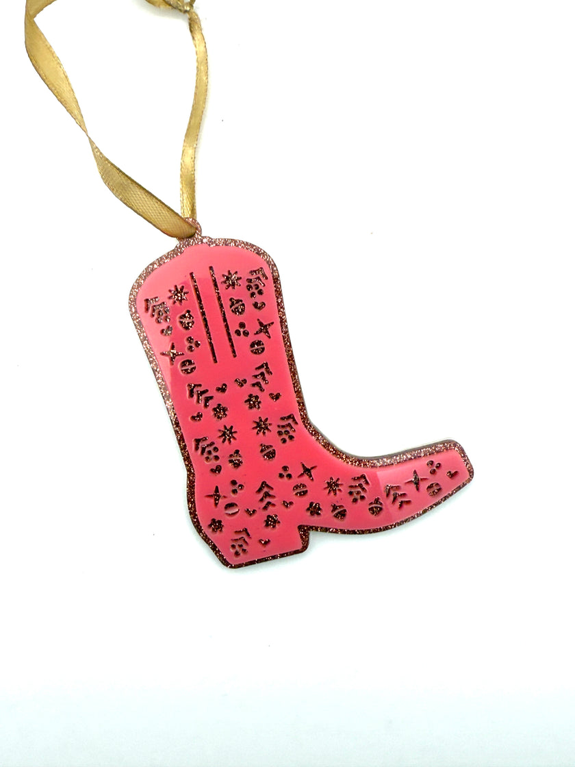 Cowboy Boot Playlist Ornament