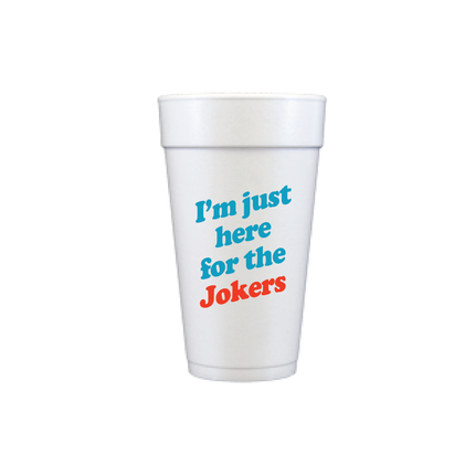 Mahjong Where are the Jokers Styrofoam Cups - Set of 12