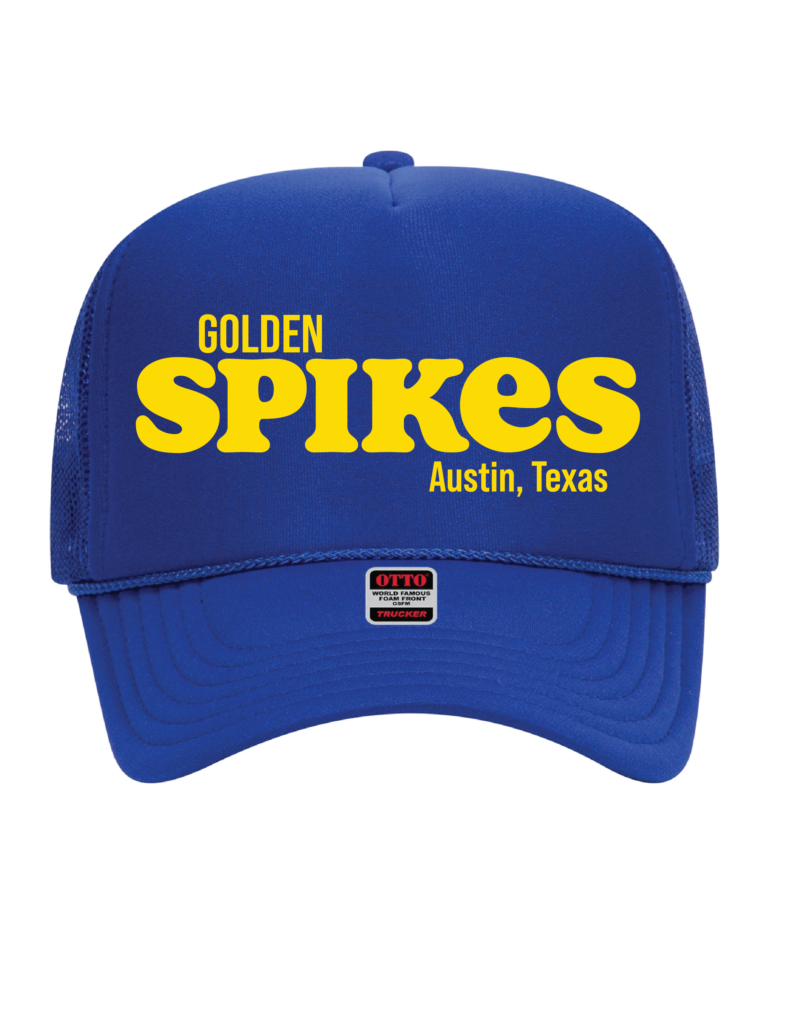 Golden Spikes Baseball Foam Trucker Hat