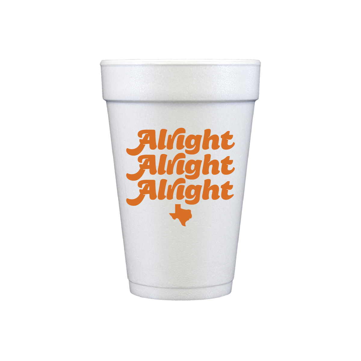 Alright Styrofoam Cups - Set of 10