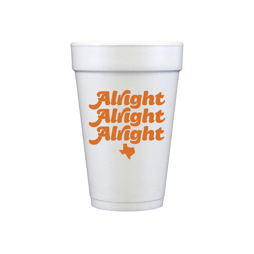 Alright Styrofoam Cups - Set of 10
