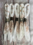 Vintage White Hand Dyed Bandanas