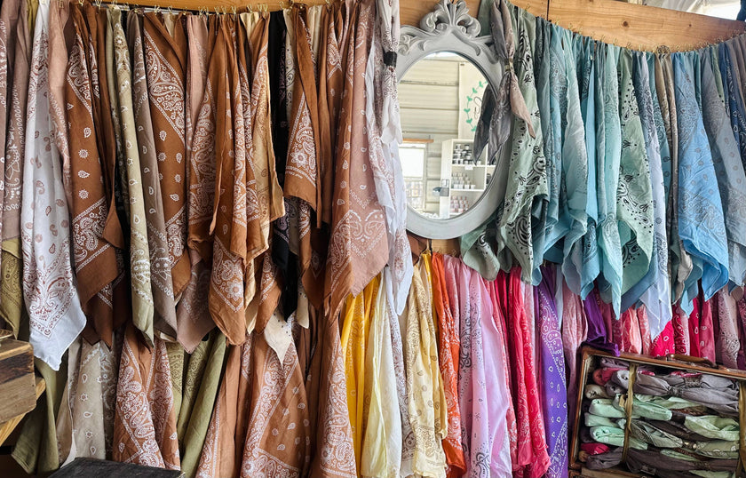 Terracotta Hues Hand Dyed Bandanas