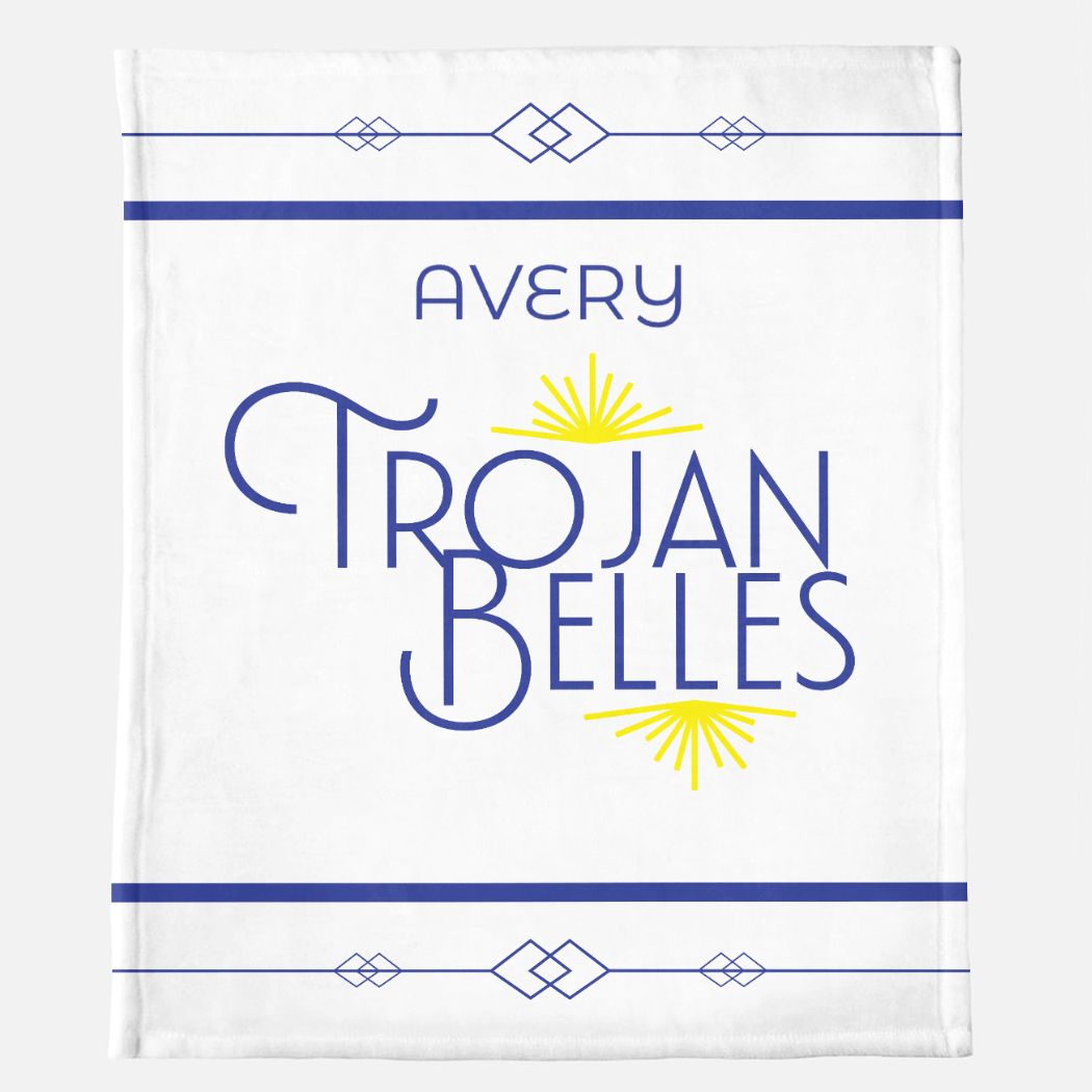 Trojan Belles Minky Blanket - 50
