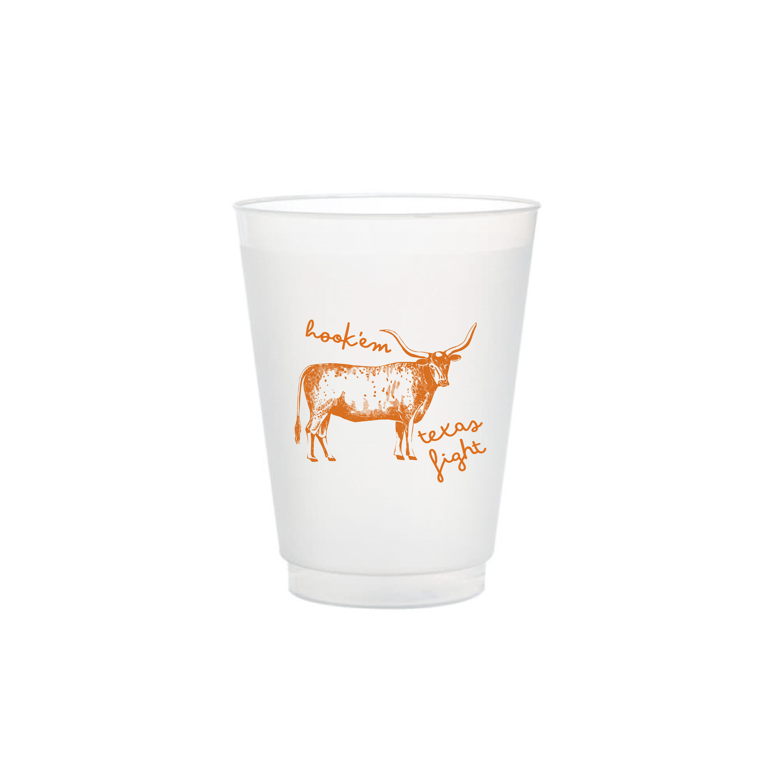 Longhorn Cups - Set of 8
